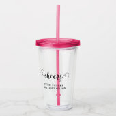 応援ブライド結婚ズイベント アクリルタンブラー (正面)