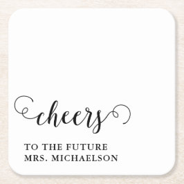 応援ブライド結婚ズイベント スクエアペーパーコースター