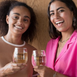 応援ブライド結婚ズイベント ステムなしワイングラス