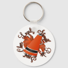 応援ブラックとオレンジクォリティ キーホルダー