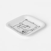 応援ブランチ&バブリーブライダルシャワー ペーパープレート (傾斜あり)