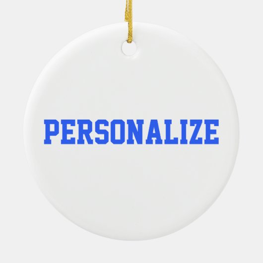 応援ブルーチアリーダディバガール セラミックオーナメント (裏面)