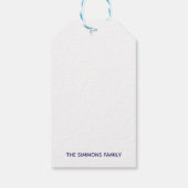 応援ブルー#26235Cギフトラベル ギフトタグ (裏面)