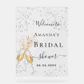 応援ブーブリーブランチブライダルシャワー歓迎 アクリルサイン (正面)