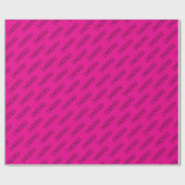 応援ホットピンクラップ紙 ラッピングペーパー (フラット)