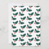 応援ホリデーフォトカードグリーティング シーズンカード (裏面)