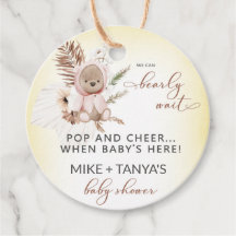 応援ポップ・アートのはbearly wait boho bear girl shour。