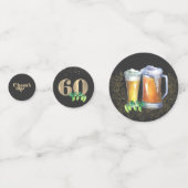 応援マイルストーン誕生日カスタムパーティー紙吹雪 コンフェッティ (正面)