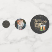 応援マイルストーン誕生日カスタムパーティー紙吹雪 コンフェッティ (裏面)