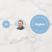 応援マイルストーン誕生日カスタムパーティー コンフェッティ (裏面)