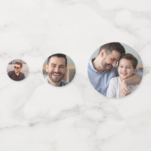 応援マイルストーン誕生日数々の写真 コンフェッティ (裏面)