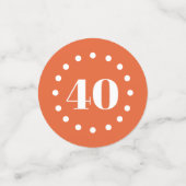 応援マイルストーン誕生日数々の写真 コンフェッティ (スモール正面)