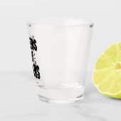 応援マイ親愛ハンドドロータイポグラフィデザイン ショットグラス (右)