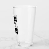 応援マイ親愛ハンドドロータイポグラフィデザイン タンブラーグラス (左)