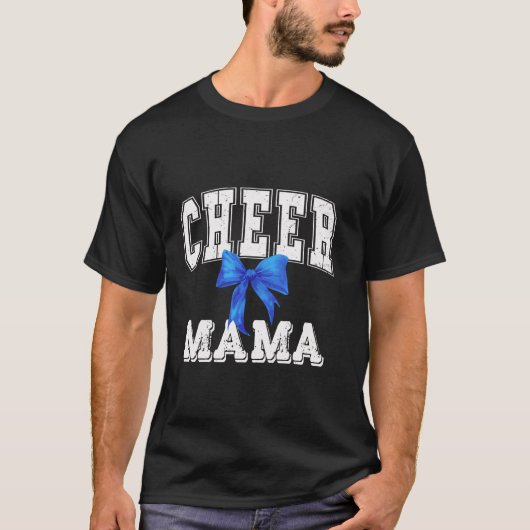 応援ママコケットブルーボウチアリーダー Tシャツ (正面)