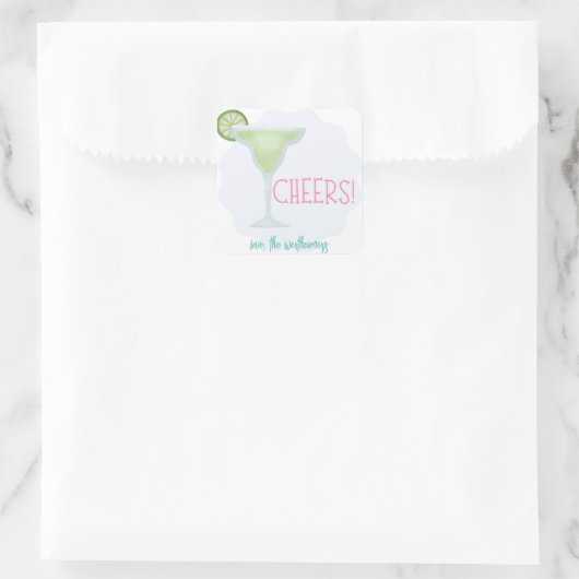 応援マルガリタギフトステッカー スクエアシール (バッグ)