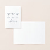 応援マルティニマンハッタンコスモカクテルドリンク 箔カード (ディスプレー)