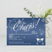 応援マルティーニブルーダズルバブルお祝い 招待状 (スタンド正面)