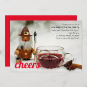 応援ミュールワイン&格言ホリデーカクテル 招待状 (正面/裏面)