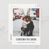 応援モダンから2026年新年の台本の写真 シーズンポストカード (正面/裏面)