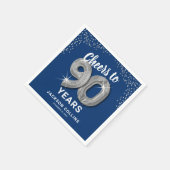 応援モダンから90年アダルト誕生日ナプキンス スタンダードカクテルナプキン (角)