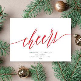 応援モダンノンフォトビジネスホリデーカード シーズンカード