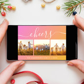 応援モダンフォトピンク シーズンカード