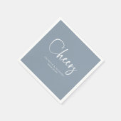 応援モダン書道結婚の スタンダードカクテルナプキン (角)