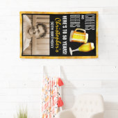 応援モダン&ビアーフォトバースデーパーティードア 横断幕 (インサイチュ)