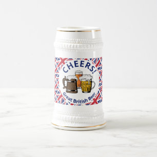 応援ユニオンカスタムジャック素晴らしイギリス ビールジョッキ