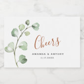 応援ユーカリプトゥスリーフィタニックボきらめくタンL スパークリングワインラベル (シングルラベル)