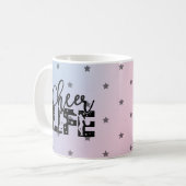 応援ライフキュート&トレンディーチアリーダータイポグラフィ コーヒーマグカップ (正面左)