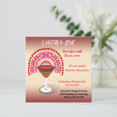 応援ラブバレンタインハートカクテルパーティー 招待状 (スタンド正面)