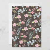 応援ラブワインテイスティングブライダルシャワー招待状 招待状 (裏面)