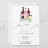 応援ラブワインフラワーズブライダルシャワー 招待状 (正面)