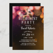 応援リタイアシャンパントースト《写真》ぼけ味ライト 招待状 (正面/裏面)