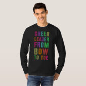 応援リーダーBowからToeへチアリーティングチームチェ Tシャツ (正面フル)