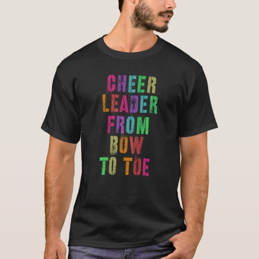 応援リーダーFrom Bow To Toeチアリーティングチーム Tシャツ (正面)