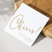 応援レタリングハンドトレンド：スタイルで際立つ スタンダードカクテルナプキン