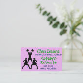 応援レッスンパープル 名刺 (スタンド正面)