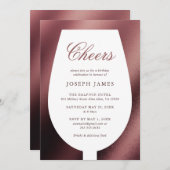 応援レッドワイン&ダイン 招待状 (正面/裏面)