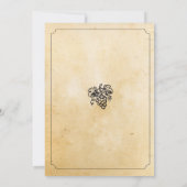 応援ワインテイスティン素朴グ誕生日パーティー招待状 招待状 (裏面)