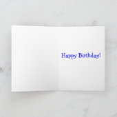 応援ワインハッピーバースデーカード カード (内部)