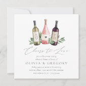 応援ワイン試飲リハーサルディナー 招待状 (正面)