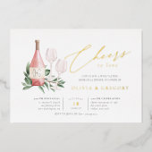 応援ワイン試飲リハーサルディナー 箔招待状 (正面)