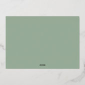 応援ワイン試飲リハーサルディナー 箔招待状 (裏面)