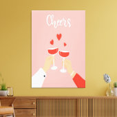 応援ワイン キャンバスプリント (インサイチュ (リビング))