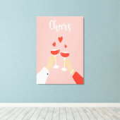 応援ワイン キャンバスプリント (インサイチュ (ウッドフロア))