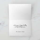 応援ヴィンテージクリスマスグリーティングカードのリース シーズンカード (内部)