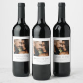 応援ー愛するパーソナライズされた結婚式の引き出物ワインL ワインラベル (ボトル)